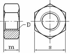 bản vẻ Đai Ốc Cường Độ Cao 8.8
